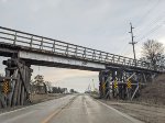 Abandoned ex-C&NW bridge still displaying the logo